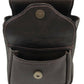 Ostrich Skin & Leather Shotgun Shell Pouch - Deluxe Style